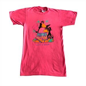 Vintage 80’s Life’s A Beach T Shirt